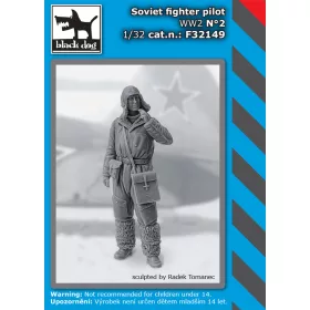   Black Dog F32149 Soviet fighter pilot WW II N°2 dioráma makett kiegészítő (1/32)