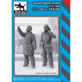   Black Dog F32150 Soviet fighter pilots WW II set dioráma makett kiegészítő (1/32)
