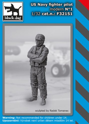 Black Dog F32151 US Navy modern pilot N°1 dioráma makett kiegészítő (1/32)