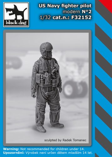 Black Dog F32152 US Navy modern pilot N°2 dioráma makett kiegészítő (1/32)