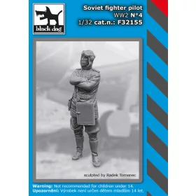   Black Dog F32155 Soviet fighter pilot WW II N°4 dioráma makett kiegészítő (1/32)