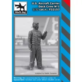   Black Dog F32157 US aircraft carrier deck crew N°1 dioráma makett kiegészítő (1/32)