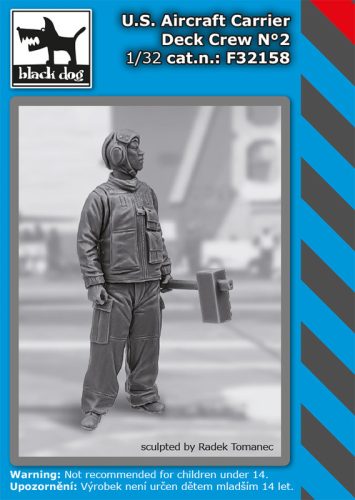 Black Dog F32158 US aircraft carrier deck crew N°2 dioráma makett kiegészítő (1/32)