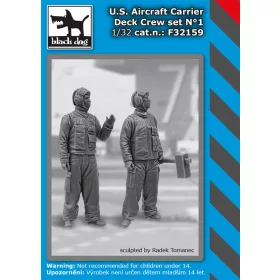   Black Dog F32159 US aircraft carrier deck crew set N°1 dioráma makett kiegészítő (1/32)