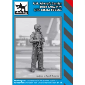   Black Dog F32161 US aircraft carrier deck crew N°4 dioráma makett kiegészítő (1/32)