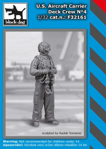 Black Dog F32161 US aircraft carrier deck crew N°4 dioráma makett kiegészítő (1/32)