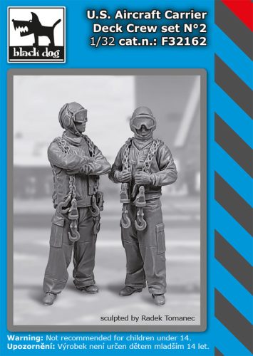 Black Dog F32162 US aircraft carrier deck crew set N°2 dioráma makett kiegészítő (1/32)