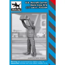   Black Dog F32164 US aircraft carrier deck crew N°6 dioráma makett kiegészítő (1/32)