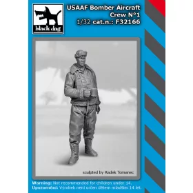   Black Dog F32166 USAAF Bomber aircraft crew N°1 dioráma makett kiegészítő (1/32)