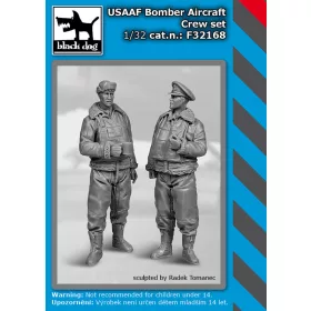   Black Dog F32168 USAAF Bomber aircraft crew set dioráma makett kiegészítő (1/32)