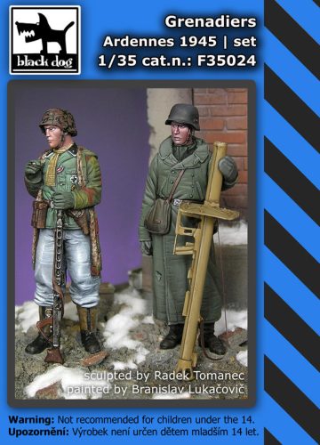 Black Dog F35024 Grenadiers Ardennes 1945 dioráma makett kiegészítő (1/35)