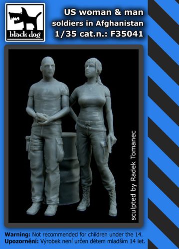 Black Dog F35041 US woman +man soldiers inAfghanistan dioráma makett kiegészítő (1/35)