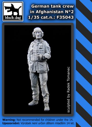 Black Dog F35043 German tank crew in Afghanistan N°2 dioráma makett kiegészítő (1/35)