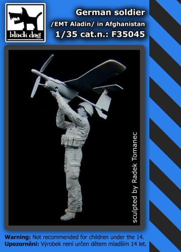 Black Dog F35045 German soldierEMT AladinAfghanistan dioráma makett kiegészítő (1/35)