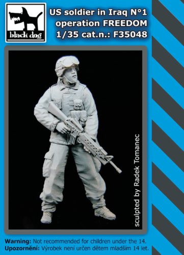 Black Dog F35048 US soldier in Iraq N°1 dioráma makett kiegészítő (1/35)