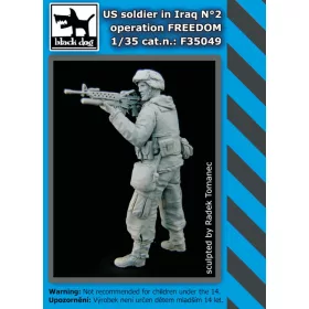   Black Dog F35049 Us soldier in Iraq N°2 dioráma makett kiegészítő (1/35)