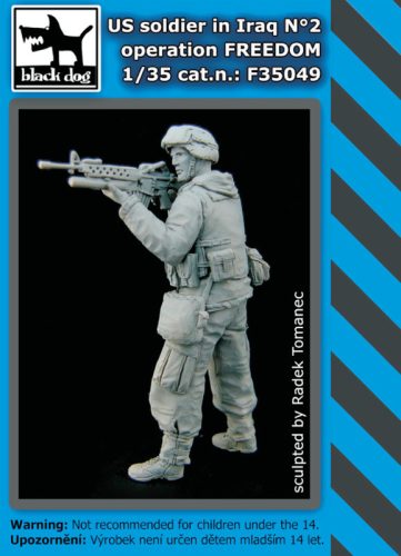 Black Dog F35049 Us soldier in Iraq N°2 dioráma makett kiegészítő (1/35)