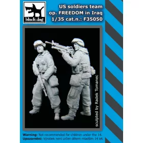  Black Dog F35050 Us soldiers team op.Freedom in Iraq dioráma makett kiegészítő (1/35)