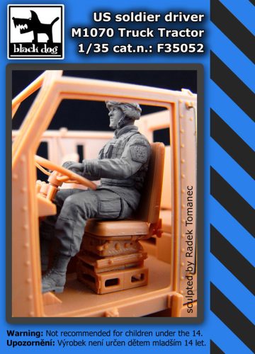 Black Dog F35052 Us soldier driver M1070 Truck tractor dioráma makett kiegészítő (1/35)