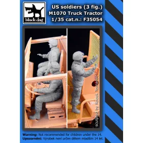   Black Dog F35054 Us soldiers 3fig. M 1070 Truck tractor dioráma makett kiegészítő (1/35)