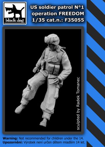 Black Dog F35055 US soldier patrol operation FREEDOM N°1 dioráma makett kiegészítő (1/35)