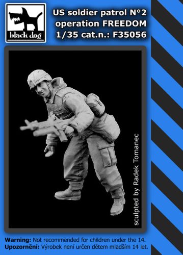 Black Dog F35056 US soldier patrol operation FREEDOM N°2 dioráma makett kiegészítő (1/35)