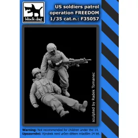  Black Dog F35057 US soldiers patrol operation FREEDOM dioráma makett kiegészítő (1/35)