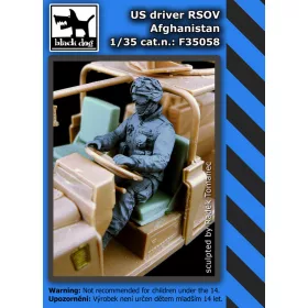   Black Dog F35058 US driver RSOV Afghanistan dioráma makett kiegészítő (1/35)