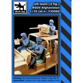   Black Dog F35060 US team RSOV 3 fig. dioráma makett kiegészítő (1/35)