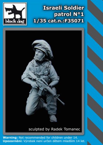 Black Dog F35071 Israeli soldier patrol N°1 dioráma makett kiegészítő (1/35)