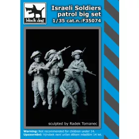   Black Dog F35074 Israeli soldiers patrol big set dioráma makett kiegészítő (1/35)