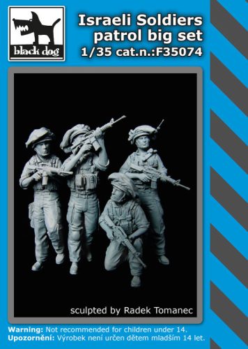 Black Dog F35074 Israeli soldiers patrol big set dioráma makett kiegészítő (1/35)