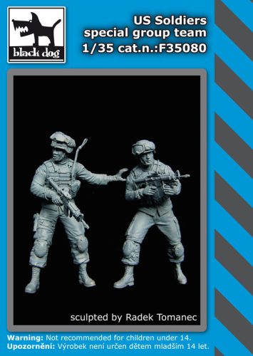 Black Dog F35080 US soldiers special group team dioráma makett kiegészítő (1/35)