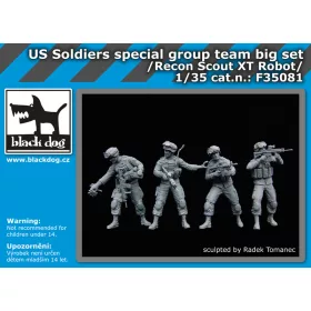   Black Dog F35081 US soldiers special group team big set dioráma makett kiegészítő (1/35)