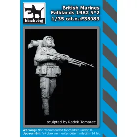   Black Dog F35083 British Marines Falklands 1982 N°2 dioráma makett kiegészítő (1/35)