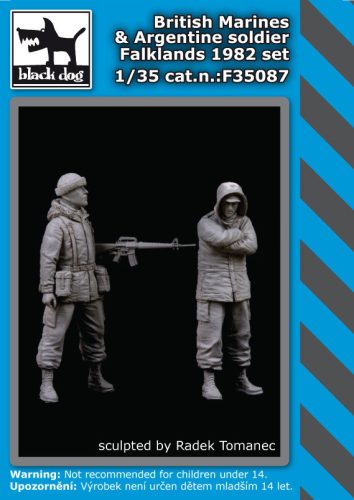 Black Dog F35087 British Marines plus Argentine soldier dioráma makett kiegészítő (1/35)