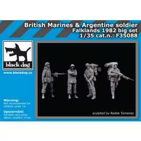   Black Dog F35088 British Marinesplus Argentine soldier big set dioráma makett kiegészítő (1/35)