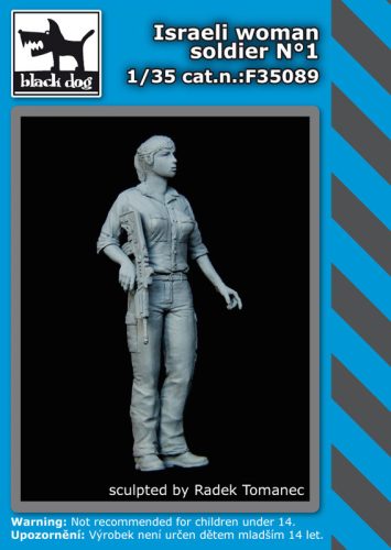 Black Dog F35089 Israeli woman soldier N °1 dioráma makett kiegészítő (1/35)