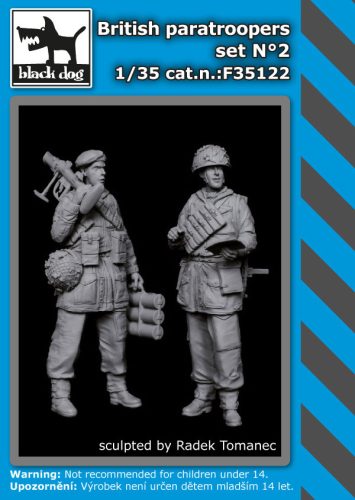 Black Dog F35122 British paratropers set dioráma makett kiegészítő (1/35)