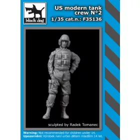   Black Dog F35136 US modern tank crew N°2 dioráma makett kiegészítő (1/35)