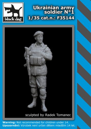 Black Dog F35144 Ukrainian army soldier N°1 dioráma makett kiegészítő (1/35)