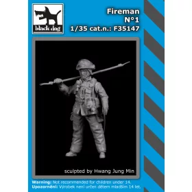   Black Dog F35147 Fireman N°1 dioráma makett kiegészítő (1/35)