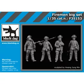   Black Dog F35153 Firemen big set dioráma makett kiegészítő (1/35)