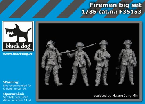 Black Dog F35153 Firemen big set dioráma makett kiegészítő (1/35)