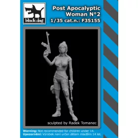   Black Dog F35155 Post apocalyptic woman N°2 dioráma makett kiegészítő (1/35)
