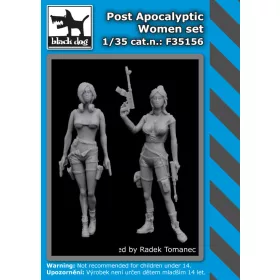   Black Dog F35156 Post apocalyptic women set dioráma makett kiegészítő (1/35)