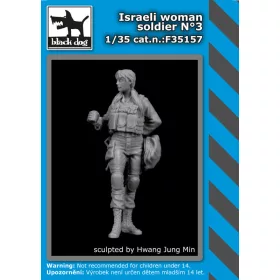   Black Dog F35157 Israeli woman soldier N°3 dioráma makett kiegészítő (1/35)