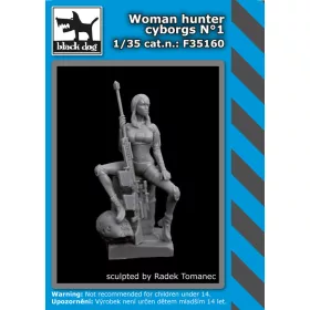   Black Dog F35160 Woman hunter cyborgs N°1 dioráma makett kiegészítő (1/35)