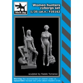   Black Dog F35162 Woman hunters cyborgs set dioráma makett kiegészítő (1/35)
