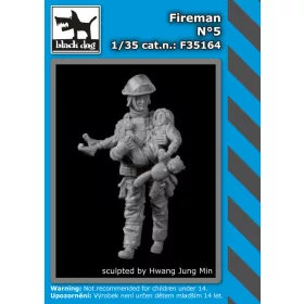   Black Dog F35164 Fireman N°5 dioráma makett kiegészítő (1/35)